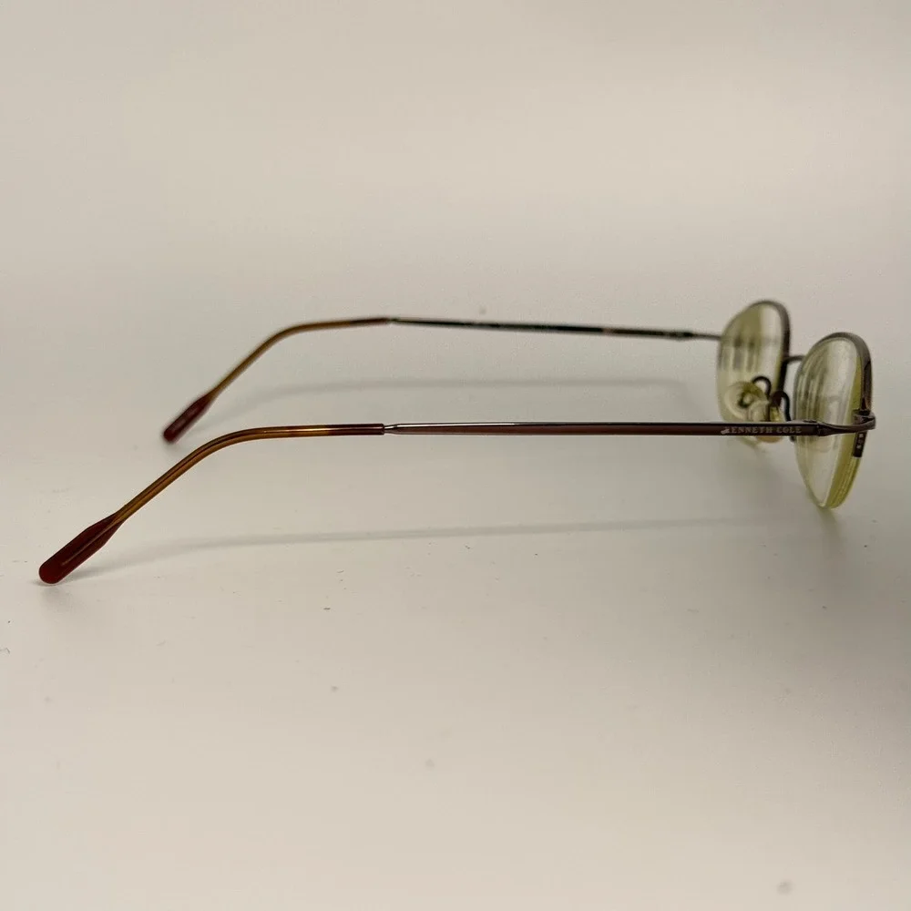 Kenneth Cole MS. BEND-IT 000 Oval Eyeglasses Bronze Brown Frames 135mm